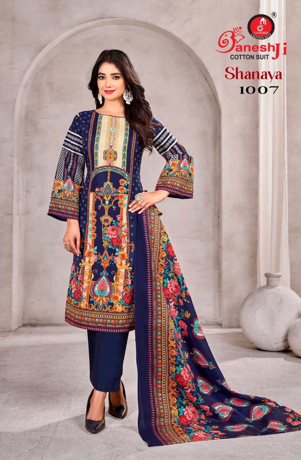Shanaya Vol 1 Ganeshji Heavy Cotton Karachi Salwar Suits Manufacturer India