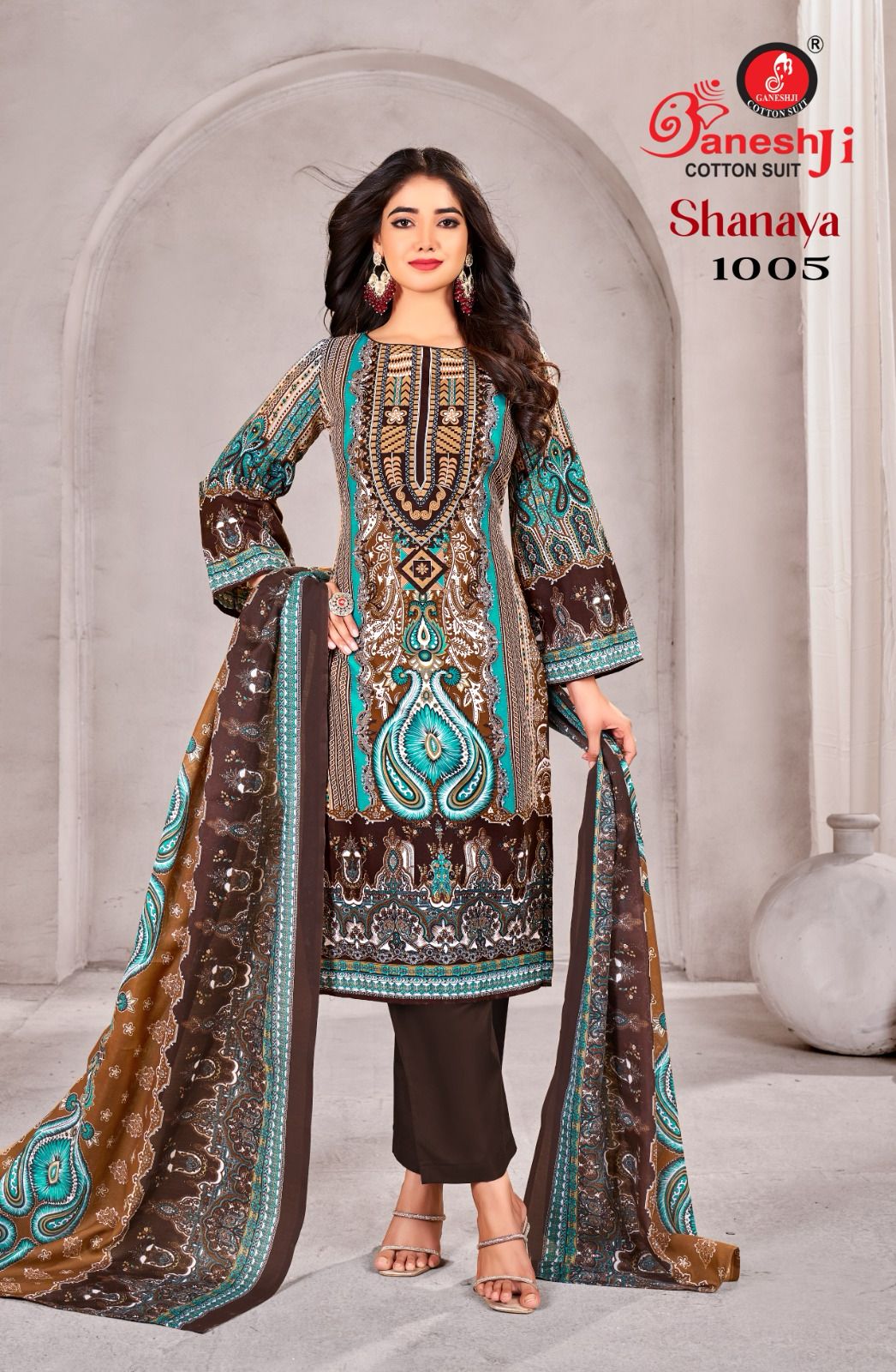 Shanaya Vol 1 Ganeshji Heavy Cotton Karachi Salwar Suits Manufacturer India