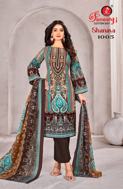 Shanaya Vol 1 Ganeshji Heavy Cotton Karachi Salwar Suits Manufacturer India