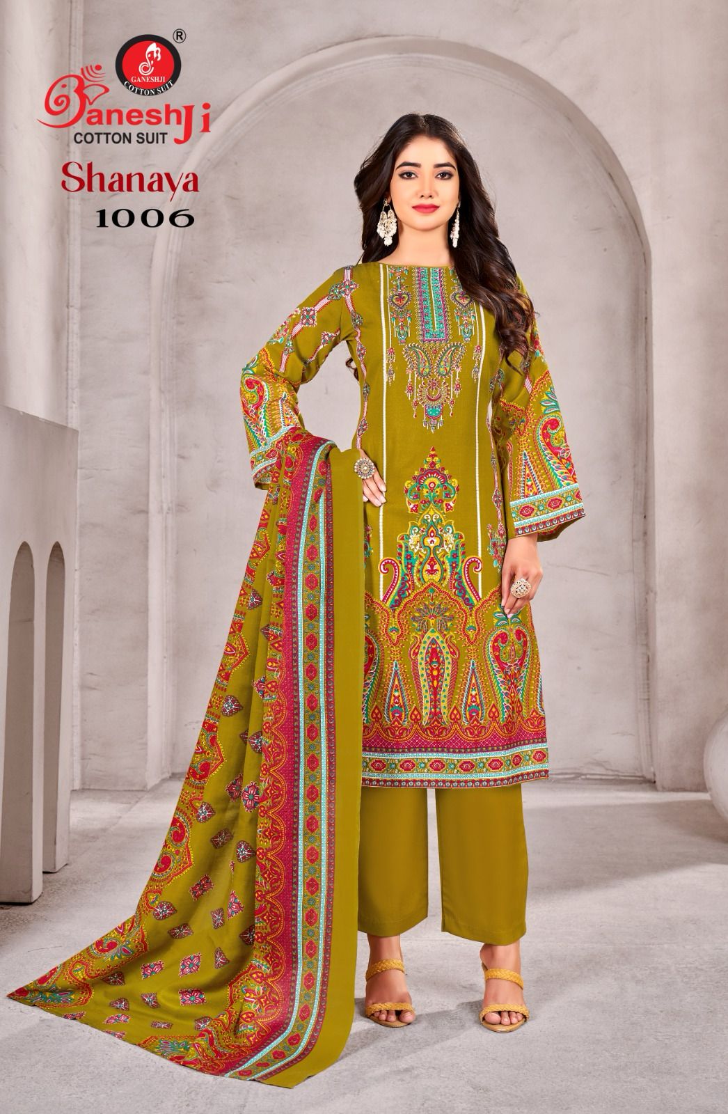 Shanaya Vol 1 Ganeshji Heavy Cotton Karachi Salwar Suits Manufacturer India