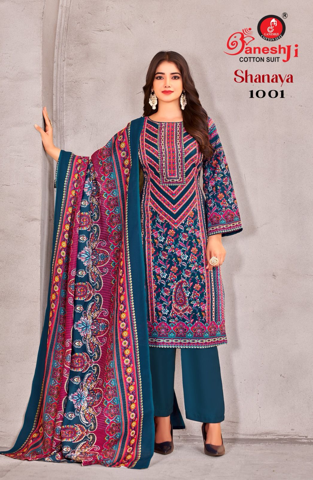 Shanaya Vol 1 Ganeshji Heavy Cotton Karachi Salwar Suits Manufacturer India