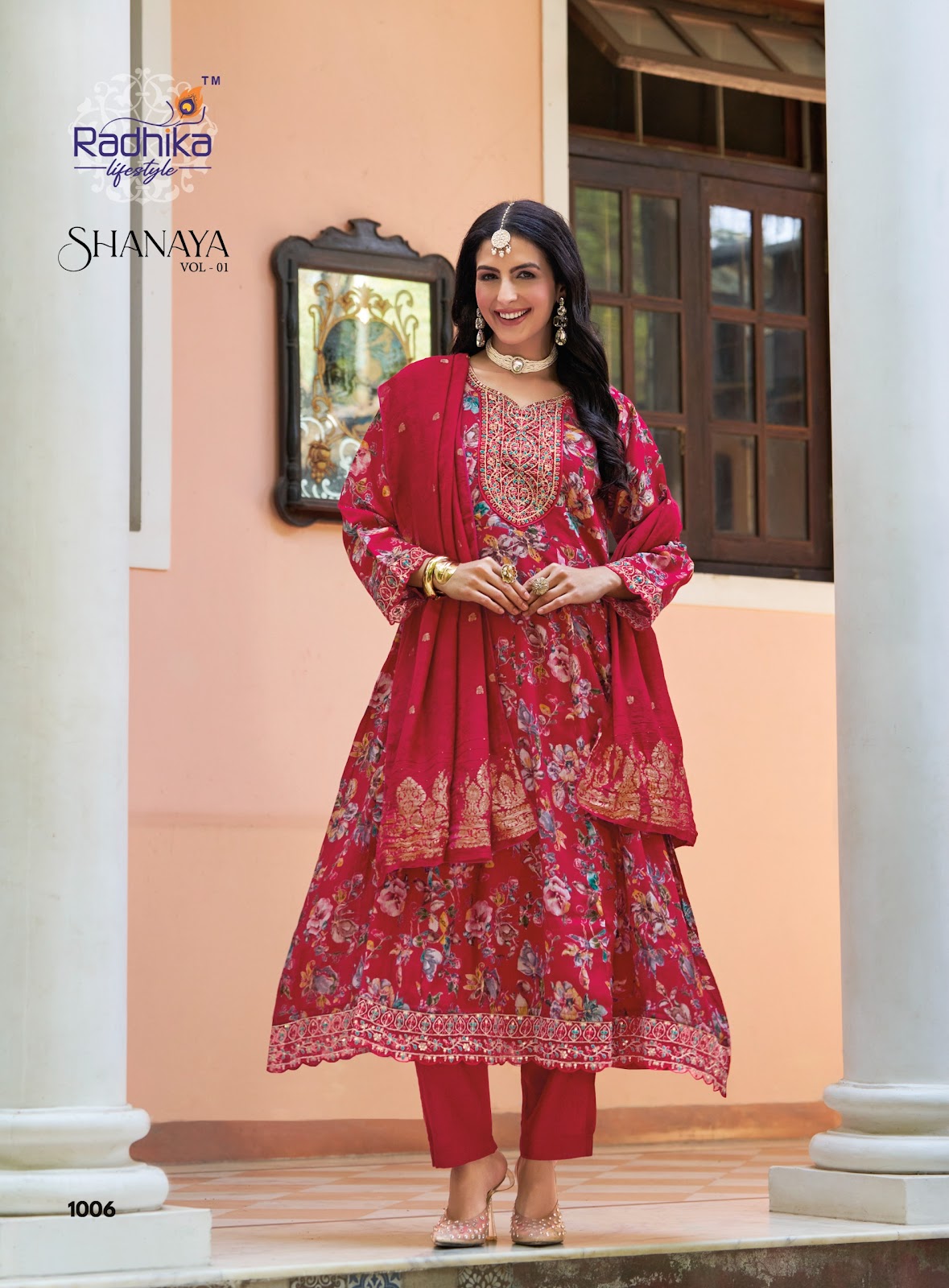 Shanaya Vol 1 Radhika Lifestyle Milano Readymade Anarkali Suits Exporter