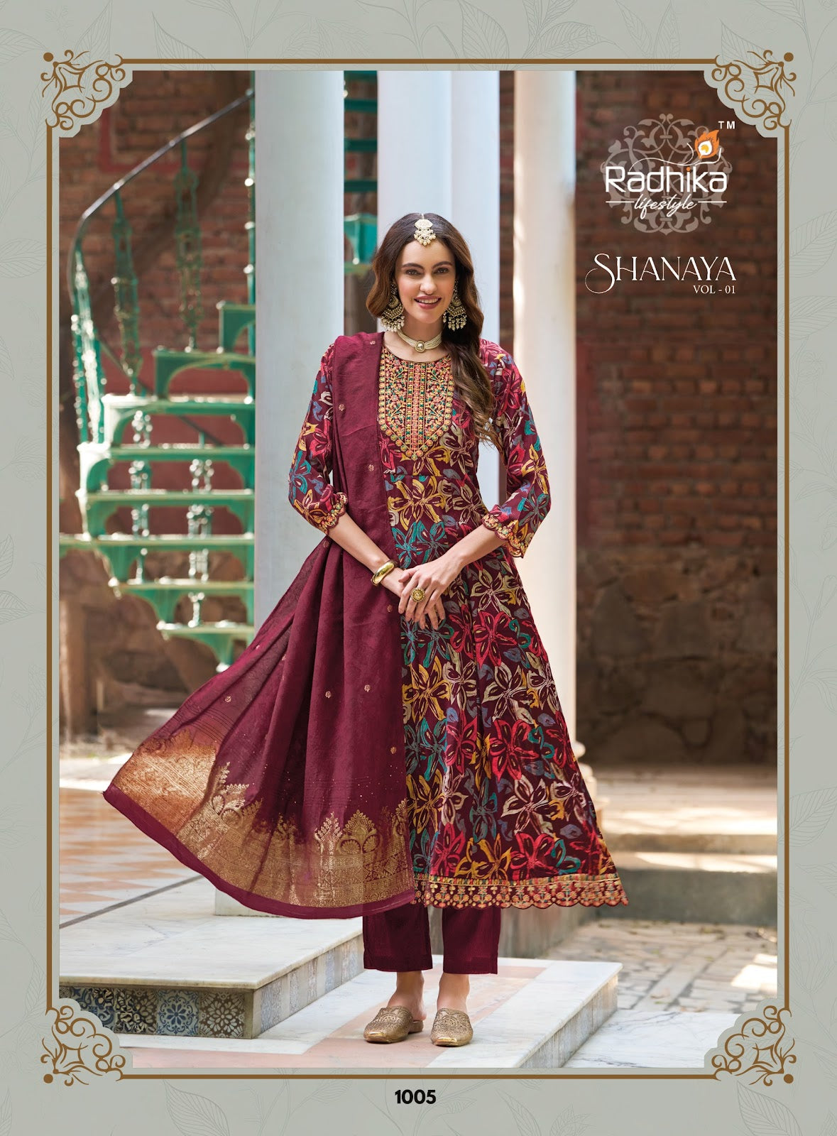 Shanaya Vol 1 Radhika Lifestyle Milano Readymade Anarkali Suits Exporter