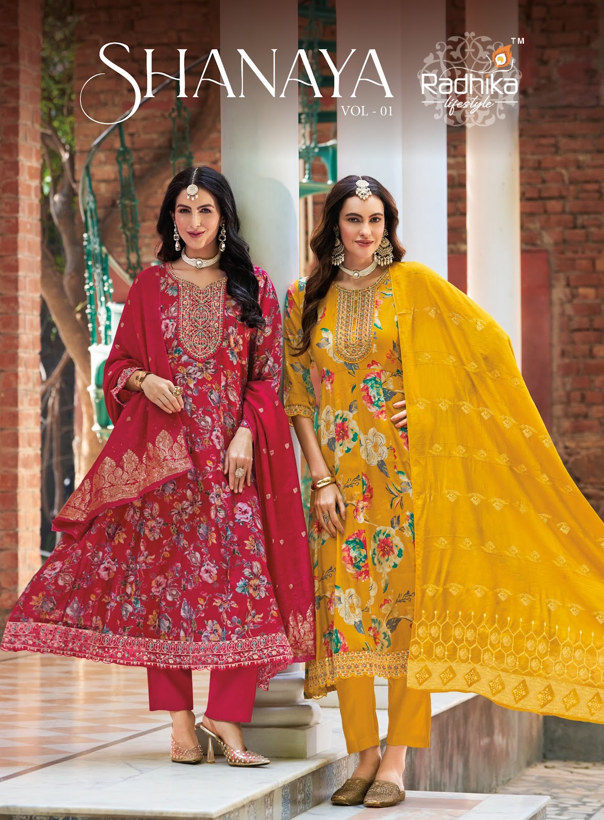 Shanaya Vol 1 Radhika Lifestyle Milano Readymade Anarkali Suits Exporter