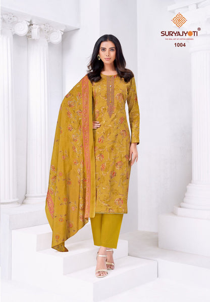 Shanaya Vol 1 Suryajyoti Jaam Satin Pant Style Suits Wholesale Rate