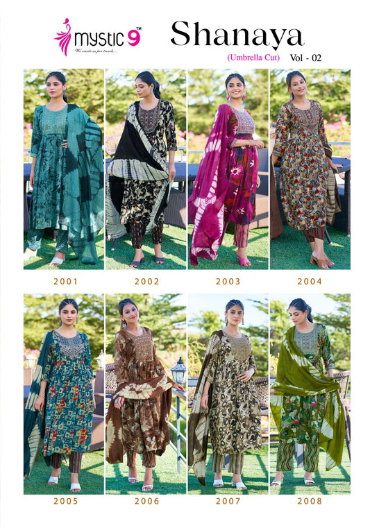 Shanaya Vol 2 Mystic 9 Premium Readymade Pant Style Suits Wholesaler Ahmedabad