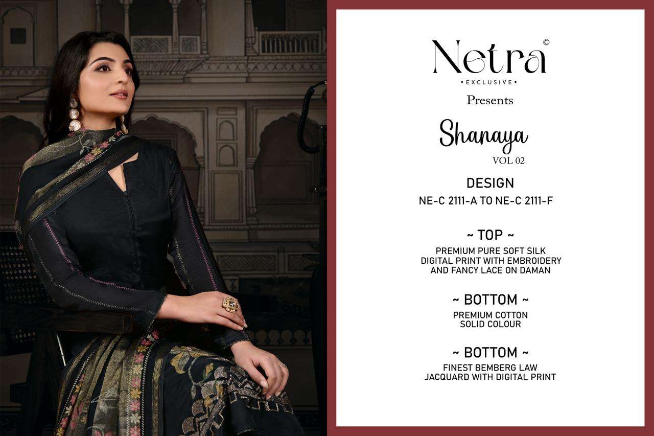 Shanaya Vol 2 Netra Soft Silk Pant Style Suits Exporter Gujarat