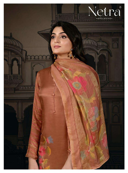 Shanaya Vol 2 Netra Soft Silk Pant Style Suits Exporter Gujarat