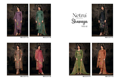 Shanaya Vol 2 Netra Soft Silk Pant Style Suits Exporter Gujarat
