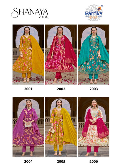 Shanaya Vol 2 Radhika Lifestyle Readymade Anarkali Suits Supplier India