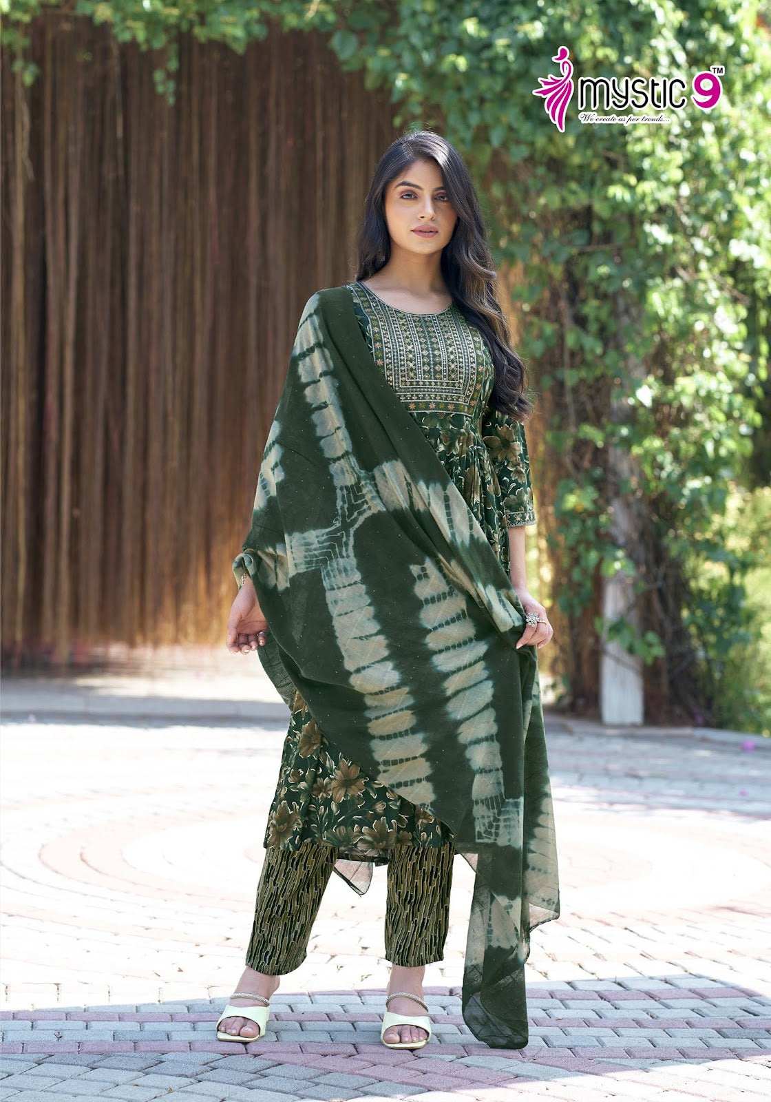 Shanaya Vol 3 Mystic 9 Reyon Readymade Pant Style Suits Wholesaler Ahmedabad