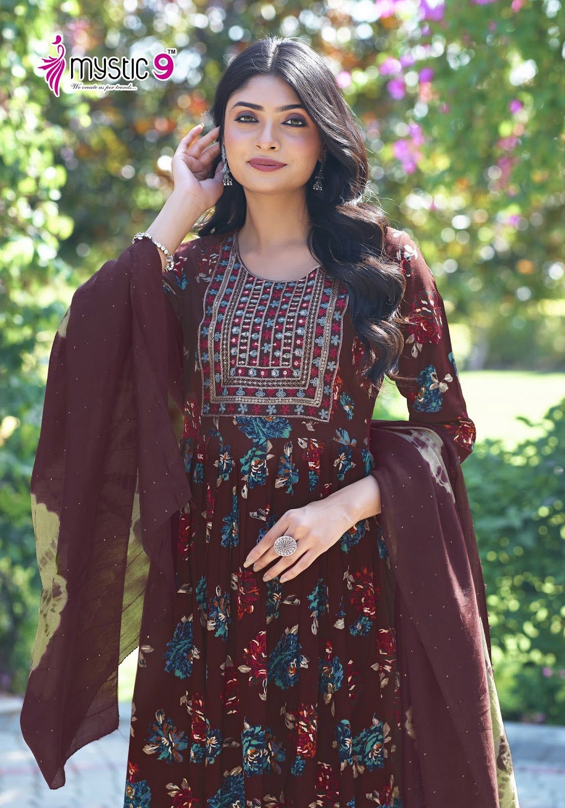 Shanaya Vol 3 Mystic 9 Reyon Readymade Pant Style Suits Wholesaler Ahmedabad
