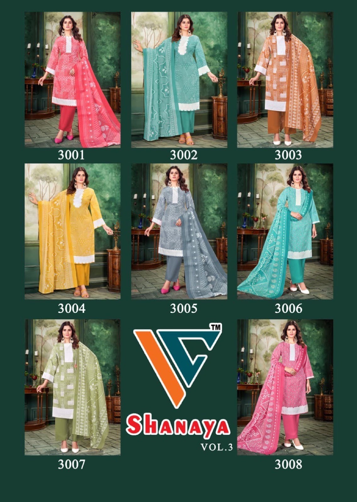 Shanaya Vol 3 Vandana Creation Cotton Pant Style Suits Manufacturer
