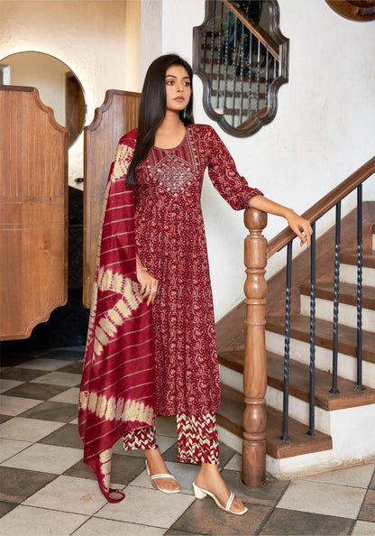 Shanaya Vol 4 Mystic 9 Rayon Foil Readymade Pant Style Suits Exporter