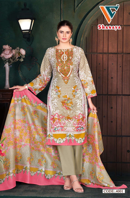 Shanaya Vol 4 Vandana Creation Cotton Karachi Salwar Suits Wholesale Price