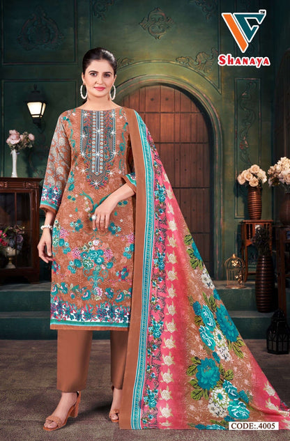 Shanaya Vol 4 Vandana Creation Cotton Karachi Salwar Suits Wholesale Price