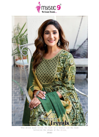 Shanaya Vol 7 Mystic 9 Reyon Readymade Pant Style Suits Supplier