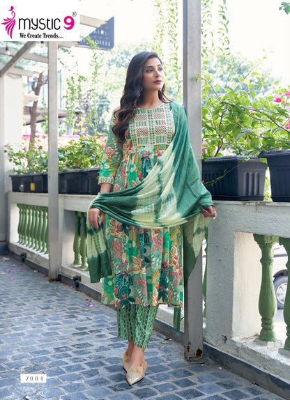 Shanaya Vol 7 Mystic 9 Reyon Readymade Pant Style Suits Supplier