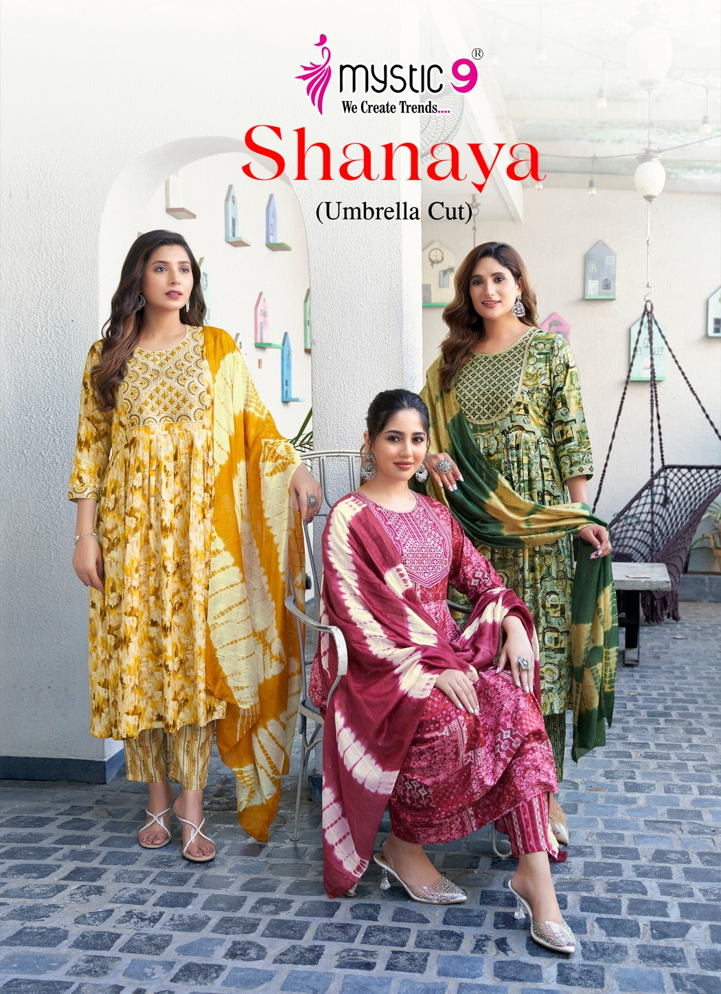 Shanaya Vol 7 Mystic 9 Reyon Readymade Pant Style Suits Supplier
