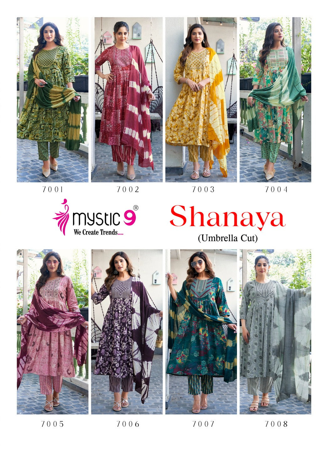Shanaya Vol 7 Mystic 9 Reyon Readymade Pant Style Suits Supplier