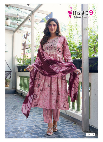 Shanaya Vol 7 Mystic 9 Reyon Readymade Pant Style Suits Supplier