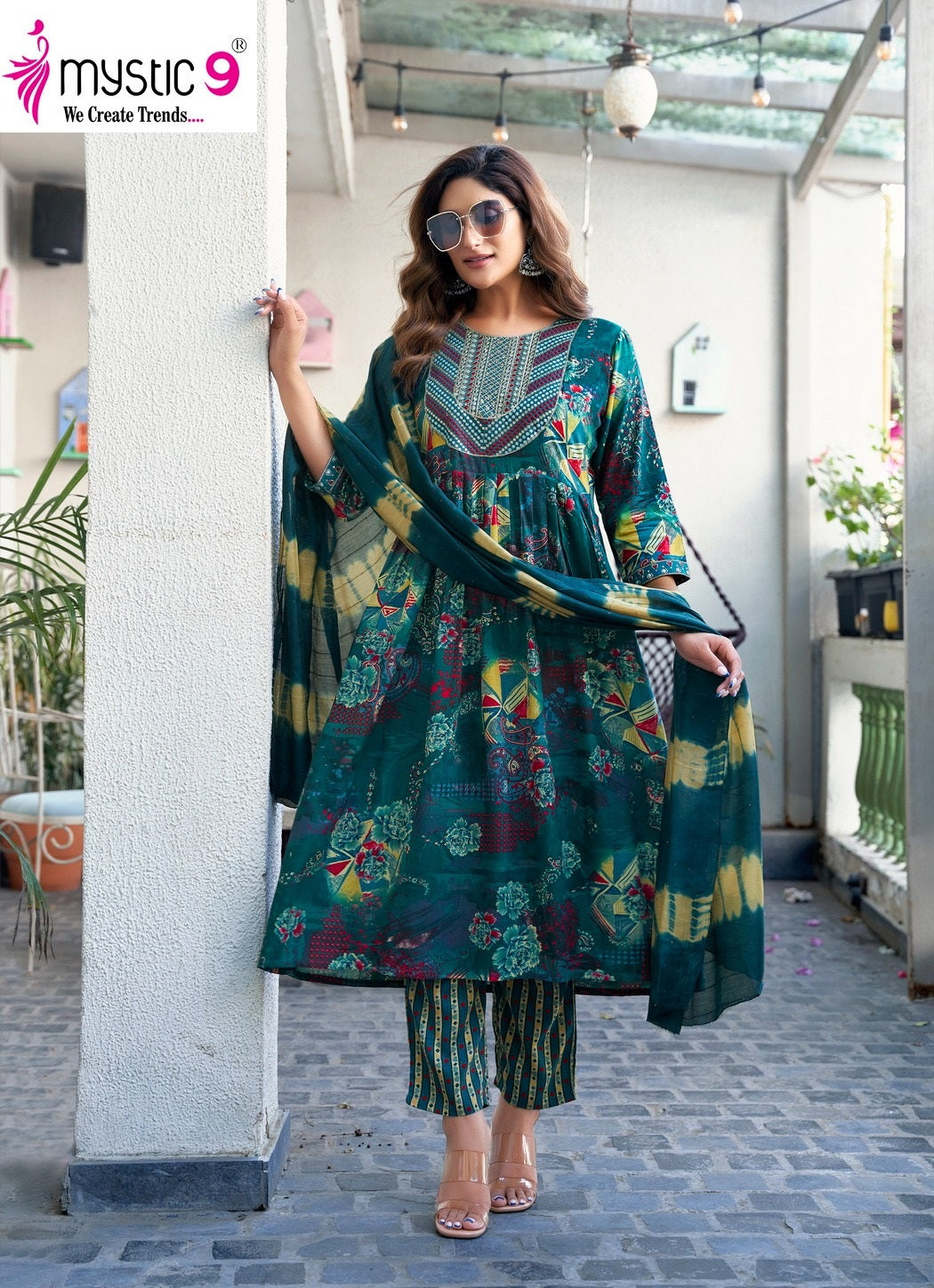 Shanaya Vol 7 Mystic 9 Reyon Readymade Pant Style Suits Supplier