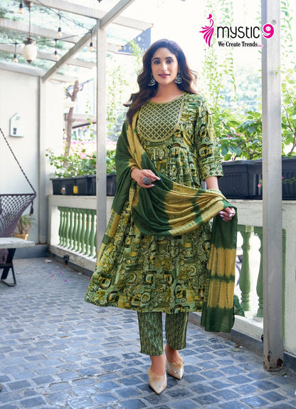 Shanaya Vol 7 Mystic 9 Reyon Readymade Pant Style Suits Supplier