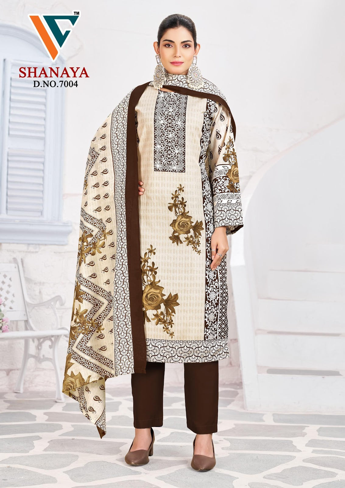 Shanaya Vol 7 Vandana Creation Mix Cotton Karachi Salwar Suits Wholesaler Gujarat