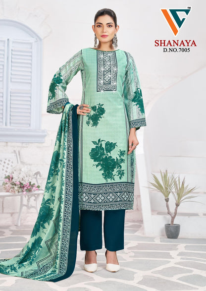 Shanaya Vol 7 Vandana Creation Mix Cotton Karachi Salwar Suits Wholesaler Gujarat