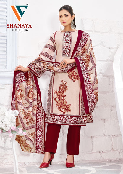 Shanaya Vol 7 Vandana Creation Mix Cotton Karachi Salwar Suits Wholesaler Gujarat