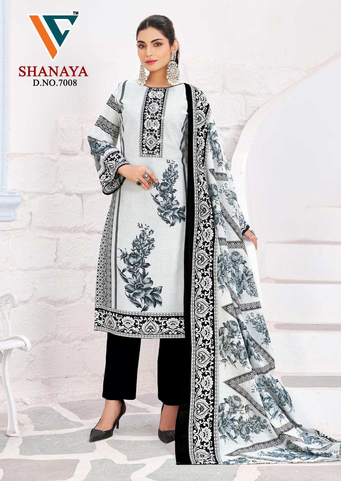 Shanaya Vol 7 Vandana Creation Mix Cotton Karachi Salwar Suits Wholesaler Gujarat