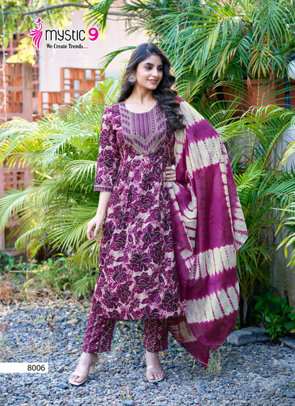 Shanaya Vol 8 Mystic 9 Reyon Readymade Pant Style Suits Wholesaler Ahmedabad
