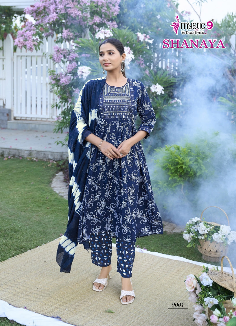 Shanaya Vol 9 Mystic 9 Rayon Readymade Pant Style Suits Wholesale Price