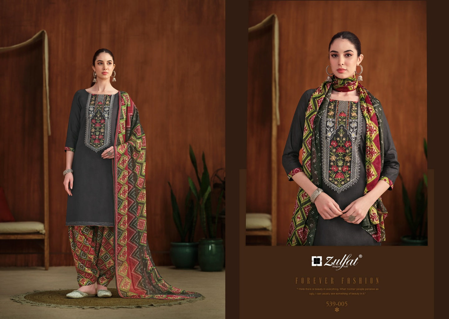 Shanaya Zulfat Designer Jaam Cotton Salwar Suits