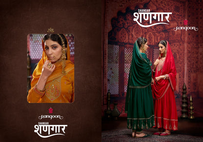 Shangar Rangoon Silk Readymade Anarkali Suits Supplier