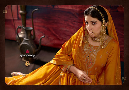 Shangar Rangoon Silk Readymade Anarkali Suits Supplier