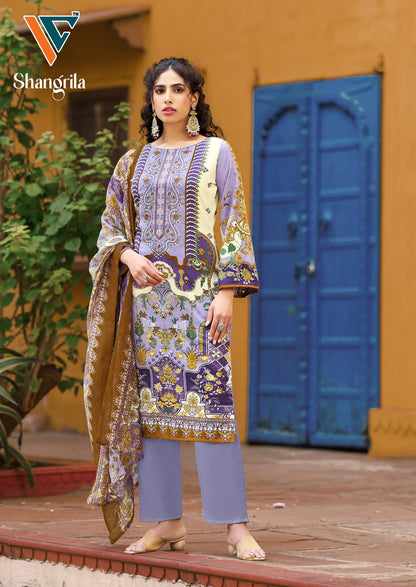 Shangrila Vol 1 Vandana Creation Reyon Karachi Salwar Suits Manufacturer Ahmedabad