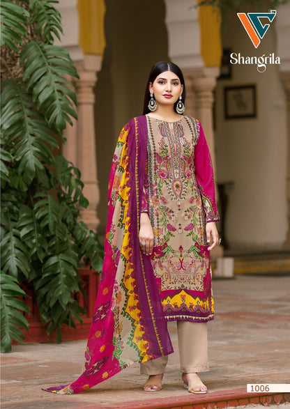 Shangrila Vol 1 Vandana Creation Reyon Karachi Salwar Suits Manufacturer Ahmedabad