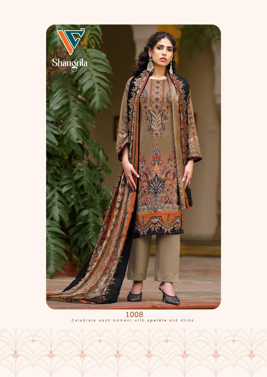 Shangrila Vol 1 Vandana Creation Reyon Karachi Salwar Suits Manufacturer Ahmedabad