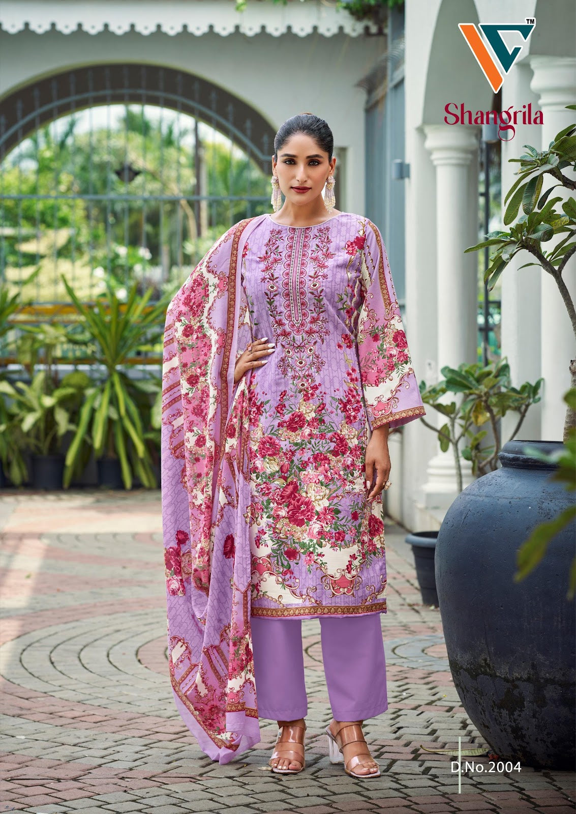 Shangrila Vol 2 Vandana Creation Reyon Karachi Salwar Suits Wholesaler Ahmedabad