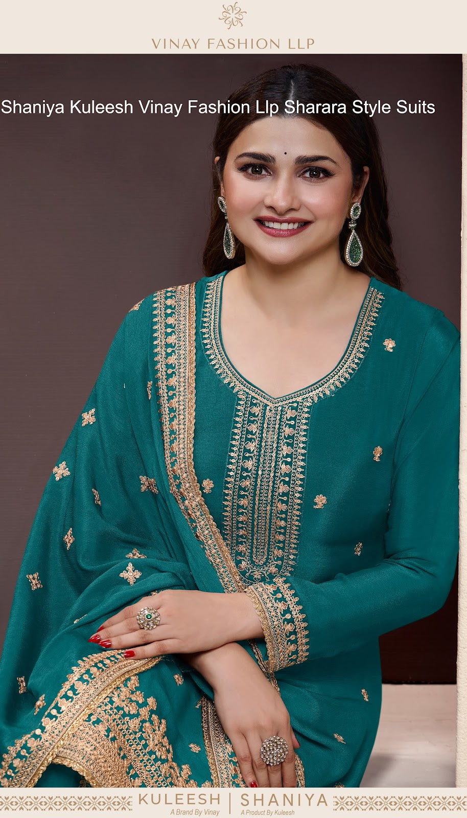 Shaniya Kuleesh Vinay Fashion Llp Chinon Sharara Style Suits Wholesaler Gujarat