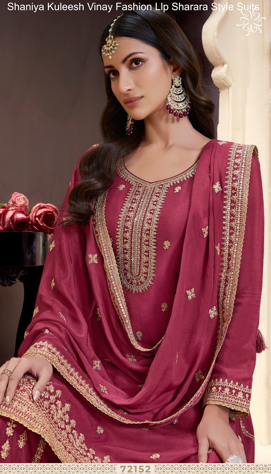 Shaniya Kuleesh Vinay Fashion Llp Chinon Sharara Style Suits Wholesaler Gujarat