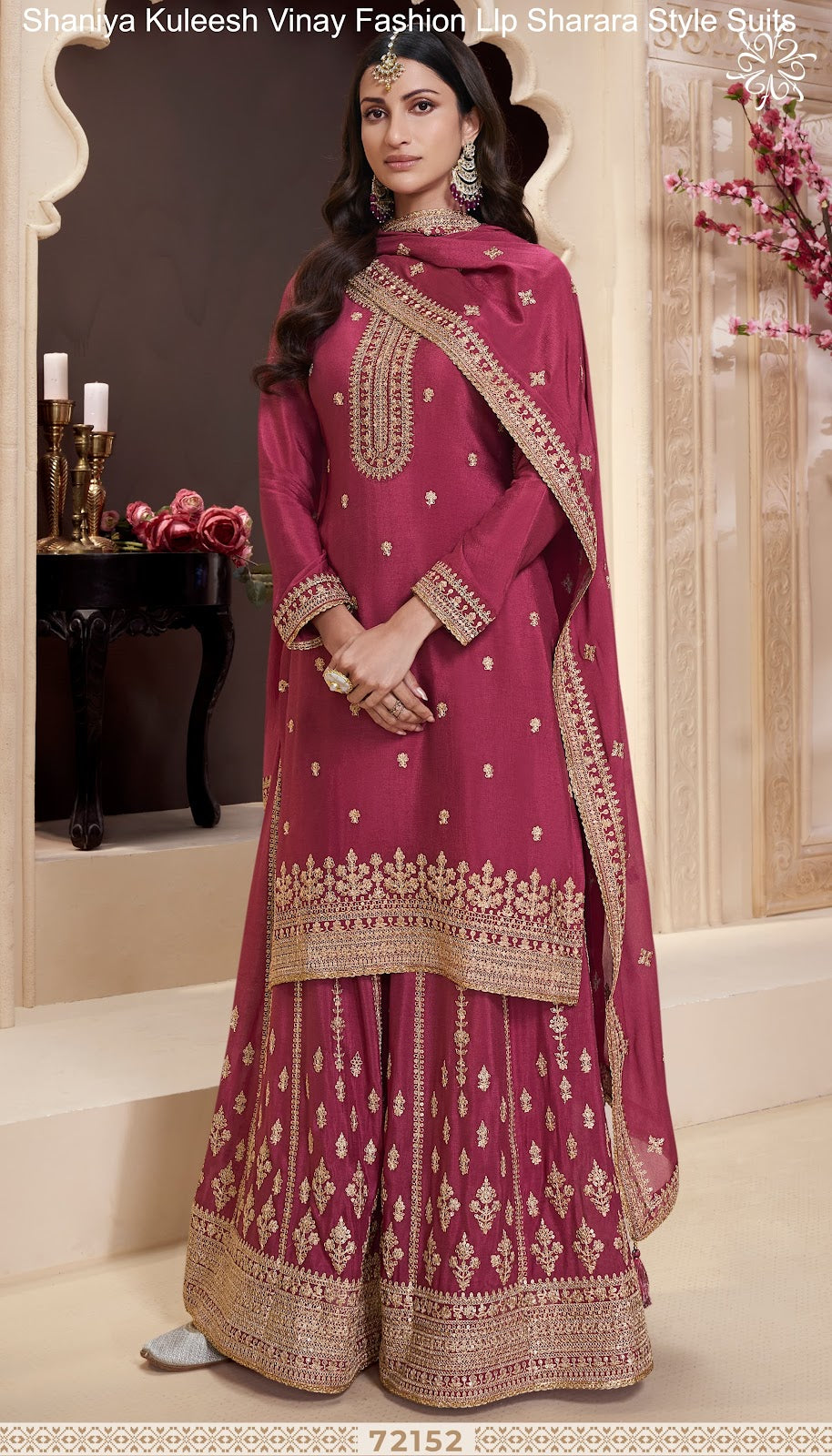 Shaniya Kuleesh Vinay Fashion Llp Chinon Sharara Style Suits Wholesaler Gujarat