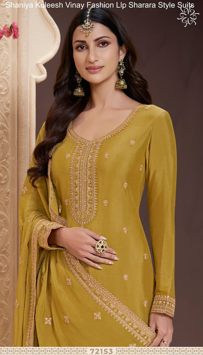 Shaniya Kuleesh Vinay Fashion Llp Chinon Sharara Style Suits Wholesaler Gujarat