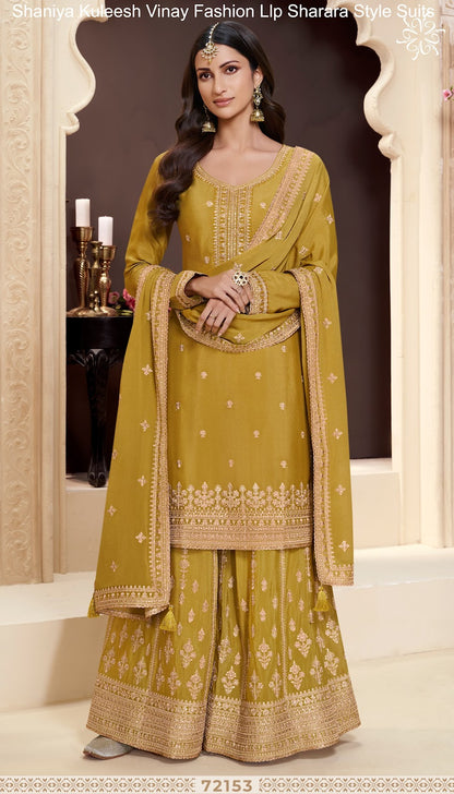 Shaniya Kuleesh Vinay Fashion Llp Chinon Sharara Style Suits Wholesaler Gujarat