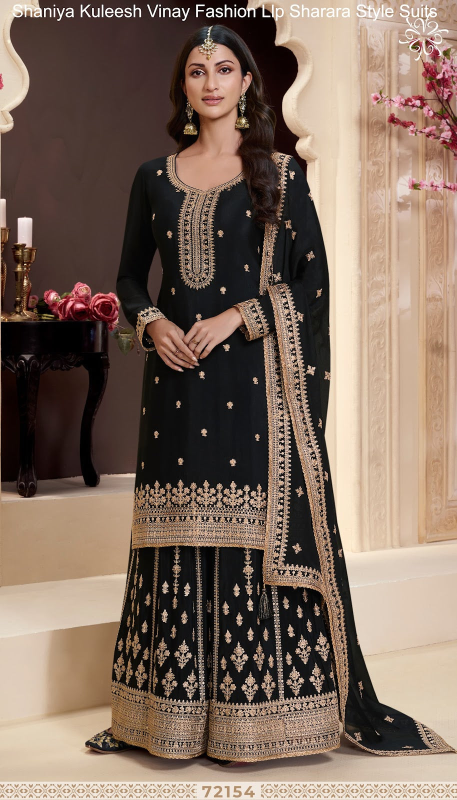 Shaniya Kuleesh Vinay Fashion Llp Chinon Sharara Style Suits Wholesaler Gujarat