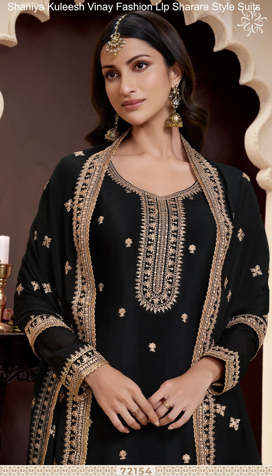 Shaniya Kuleesh Vinay Fashion Llp Chinon Sharara Style Suits Wholesaler Gujarat