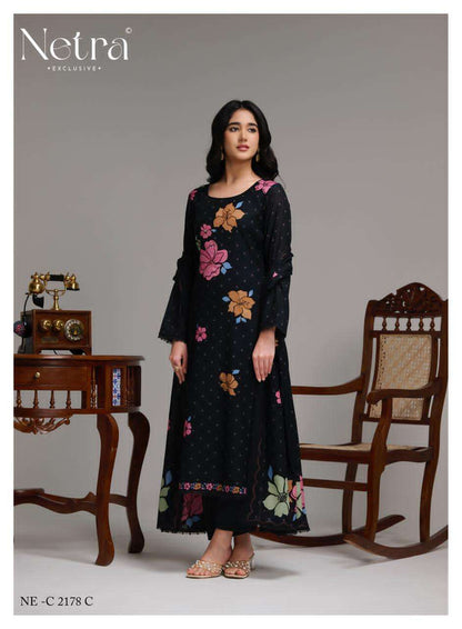 Shanti Netra Banarasi Pant Style Suits Exporter Gujarat