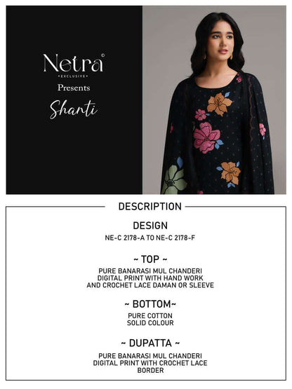 Shanti Netra Banarasi Pant Style Suits Exporter Gujarat