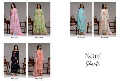 Shanti Netra Banarasi Pant Style Suits Exporter Gujarat
